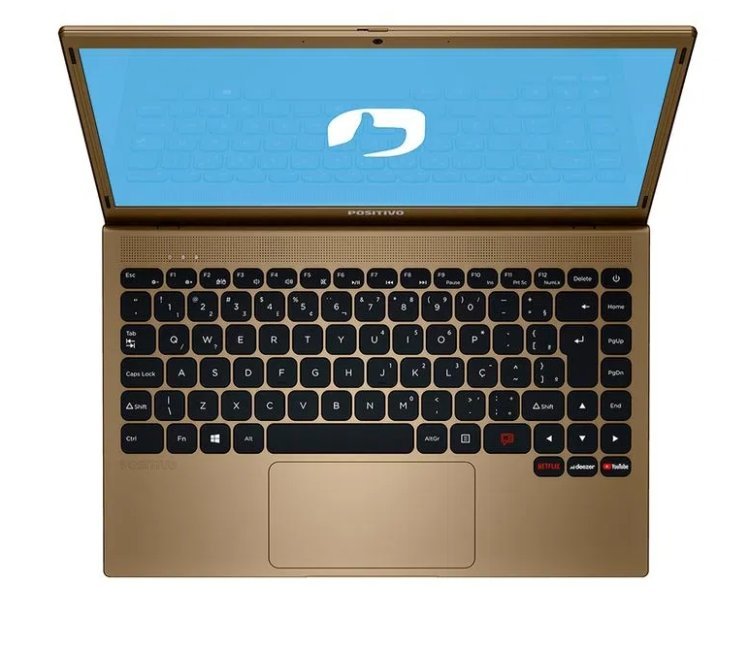 Notebook Positivo Motion C41TEi Intel® Celeron® Dual-Core™ Linux 14″ – Dourado