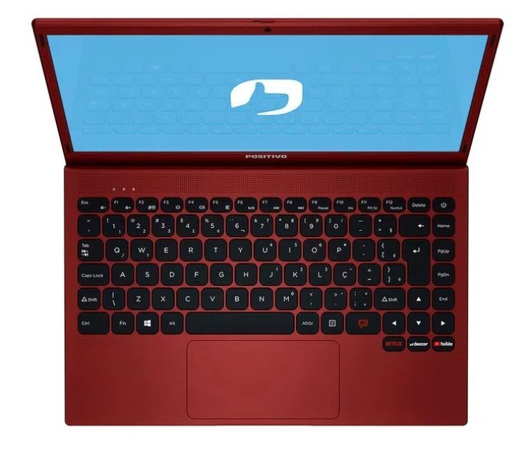 Frete Grátis Compre Junto Fone de Ouvido Notebook Positivo Motion C4128Ei Intel® Celeron® Dual-Core™ Linux 14″ – Vermelho