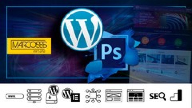 WordPress, Photoshop, Elementor intenso e abrangente p sites